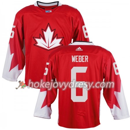 Pánské Hokejový Dres Kanada Shea Weber 6 Světový pohár v ledním hokeji 2016 Červená